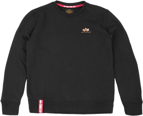 Alpha Industries Basic Small Logo Sweatshirt Zwart Bruin 3Xl alpha industries kopen in de aanbieding