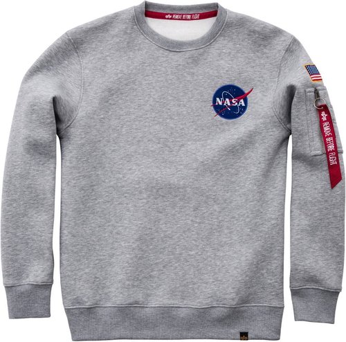 Alpha Industries Space Shuttle Sweatshirt Grijs alpha industries kopen in de aanbieding
