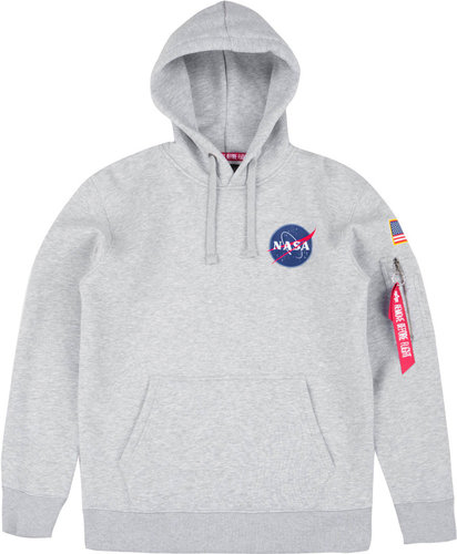 Alpha Industries Space Shuttle Hoodie Grijs 3Xl alpha industries kopen in de aanbieding