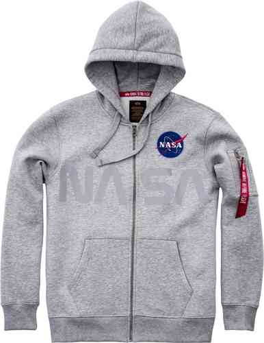 Alpha Industries Nasa Zip Hoodie Grijs 2Xl alpha industries kopen in de aanbieding Alpha Industries Nasa Zip Hoodie Grijs 2Xl alpha industries kopen in de aanbieding