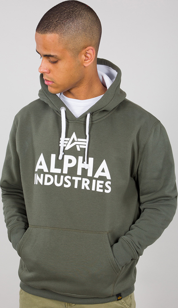 Alpha Industries Foam Print Chandail à capuchon Vert XS