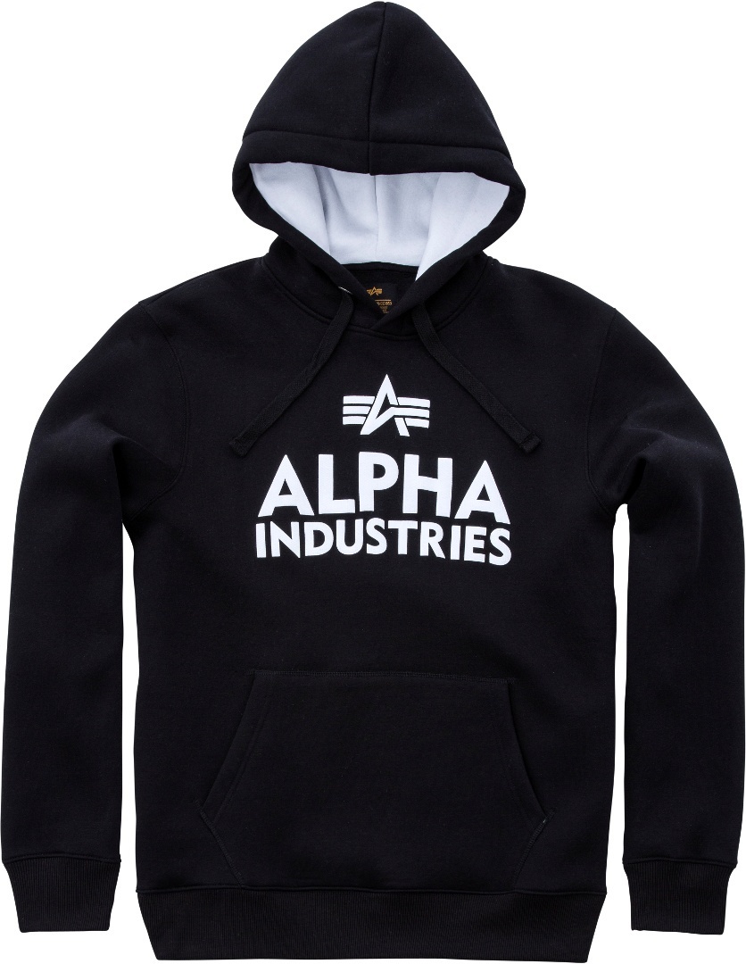Alpha Industries Foam Print Chandail à capuchon Noir Blanc S