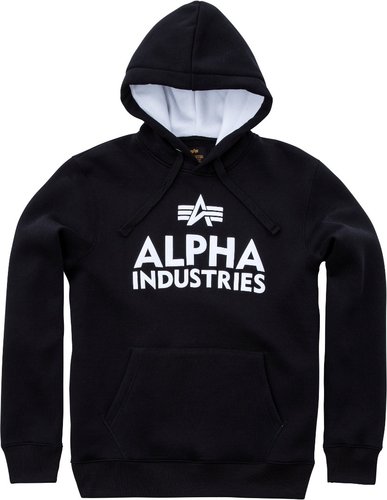 Alpha Industries Foam Print Hoodie Zwart Wit Xl alpha industries kopen in de aanbieding