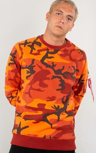 Alpha Industries X Fit Sweatshirt Oranje Xl alpha industries kopen in de aanbieding
