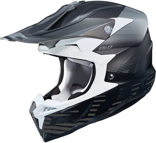 Hjc I50 Fury Motorcross Helm Grijs Wit Xs hjc kopen in de aanbieding