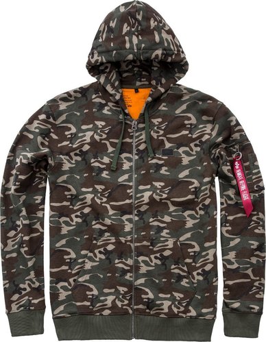 Alpha Industries X Fit Zip Hoodie Veelkleurig alpha industries kopen in de aanbieding