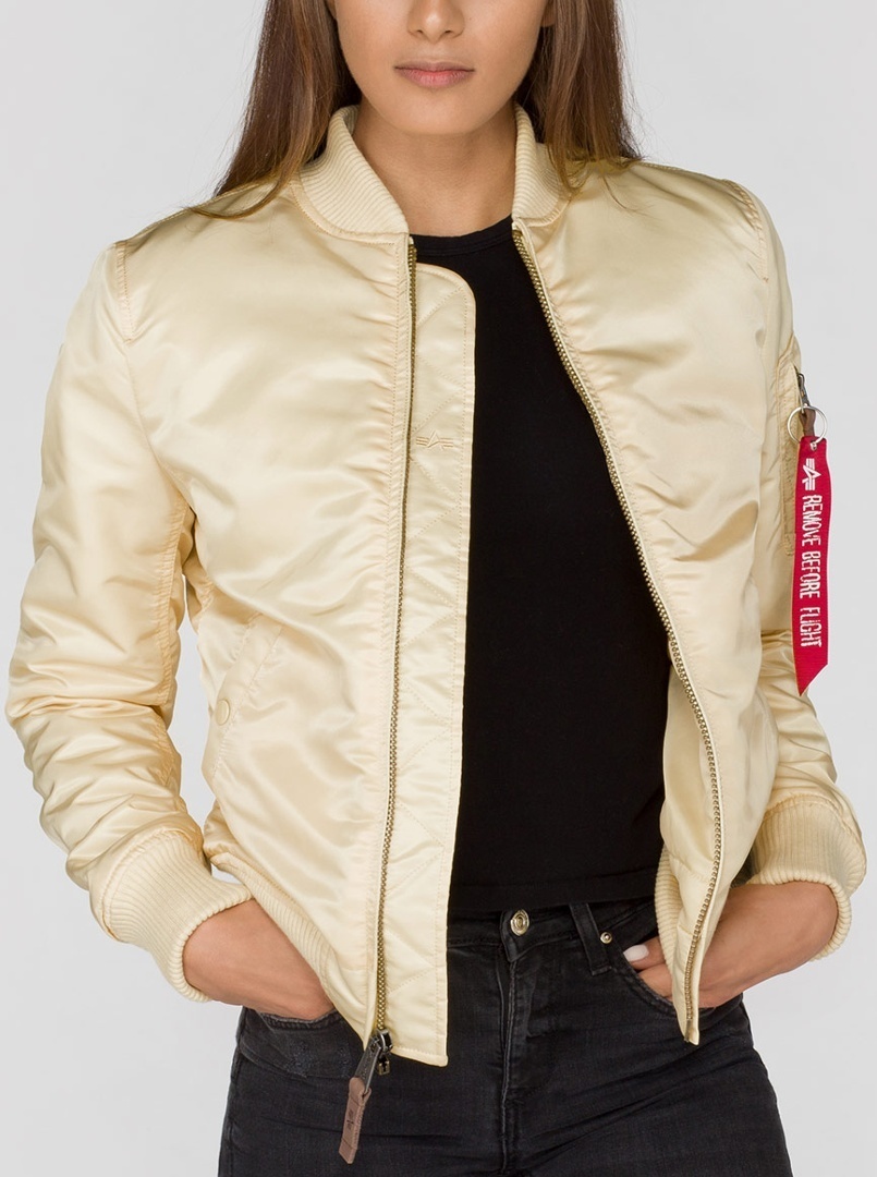 Image of Alpha Industries MA-1 VF 59 Veste de dames Beige L