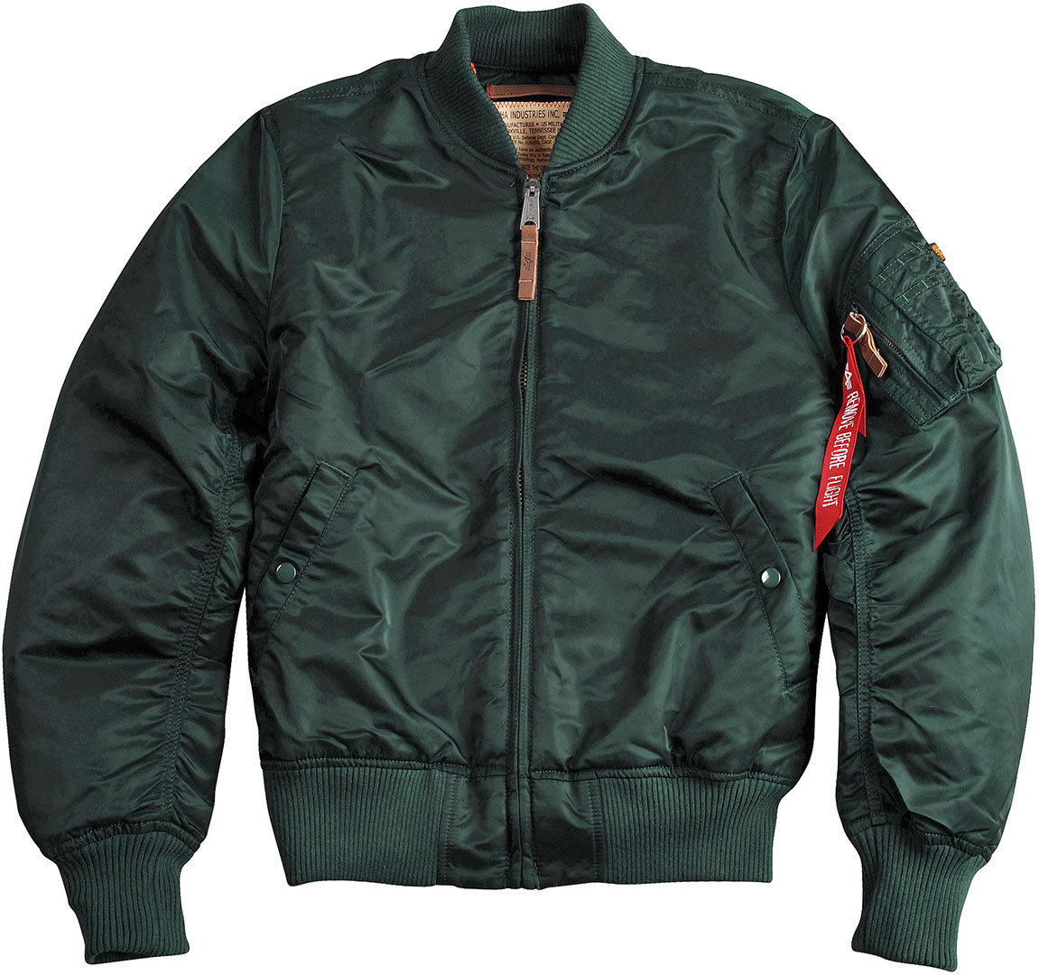 Image of Alpha Industries MA-1 VF 59 Veste de dames Vert Bleu S