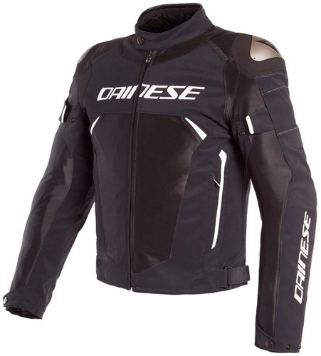 Dainese Dinamica Air D Dry Motorfiets Textiel Jas Zwart Wit 52 dainese kopen in de aanbieding