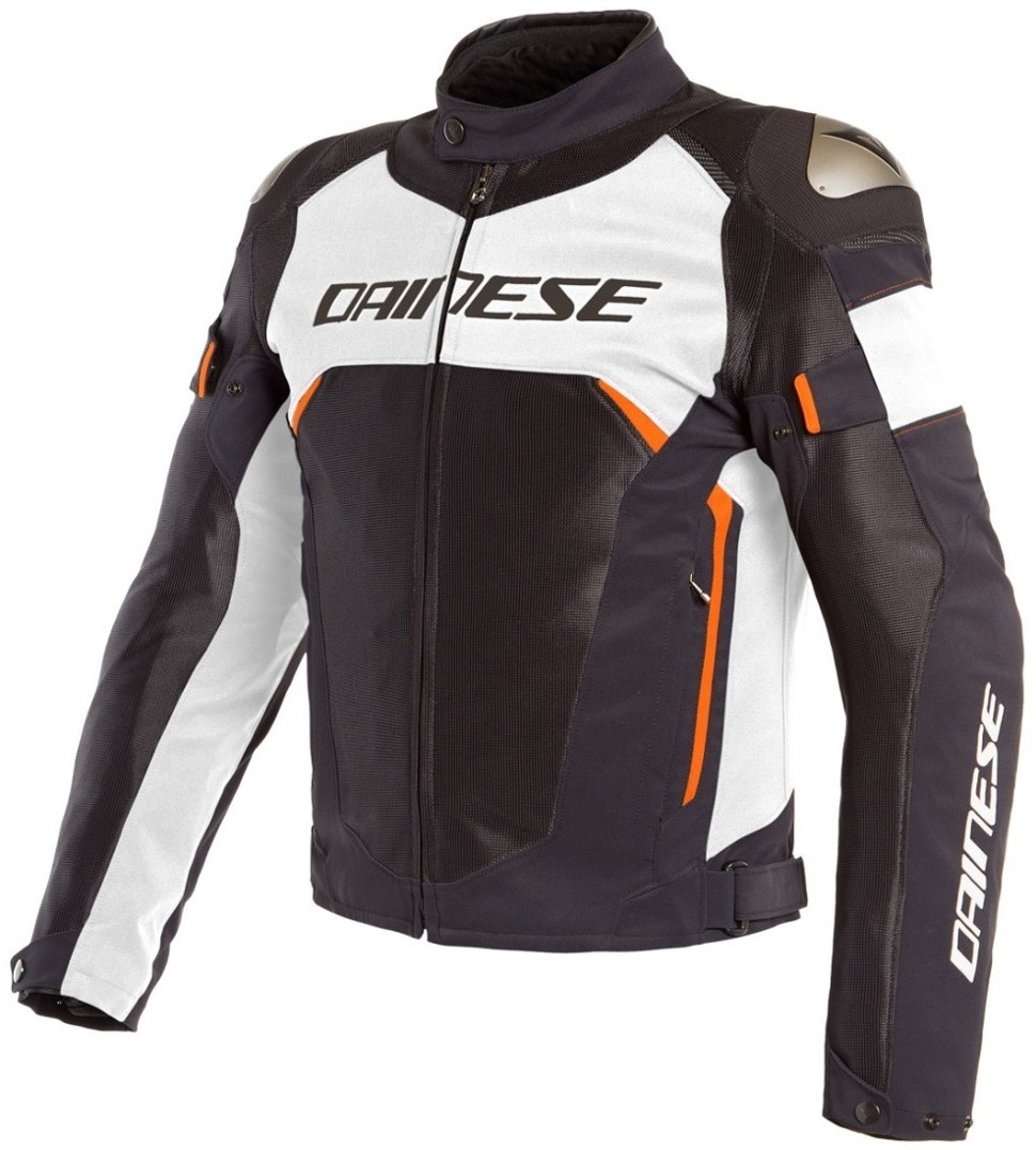 Dainese Dinamica Air D-Dry Veste Textile moto Noir Blanc Rouge 52