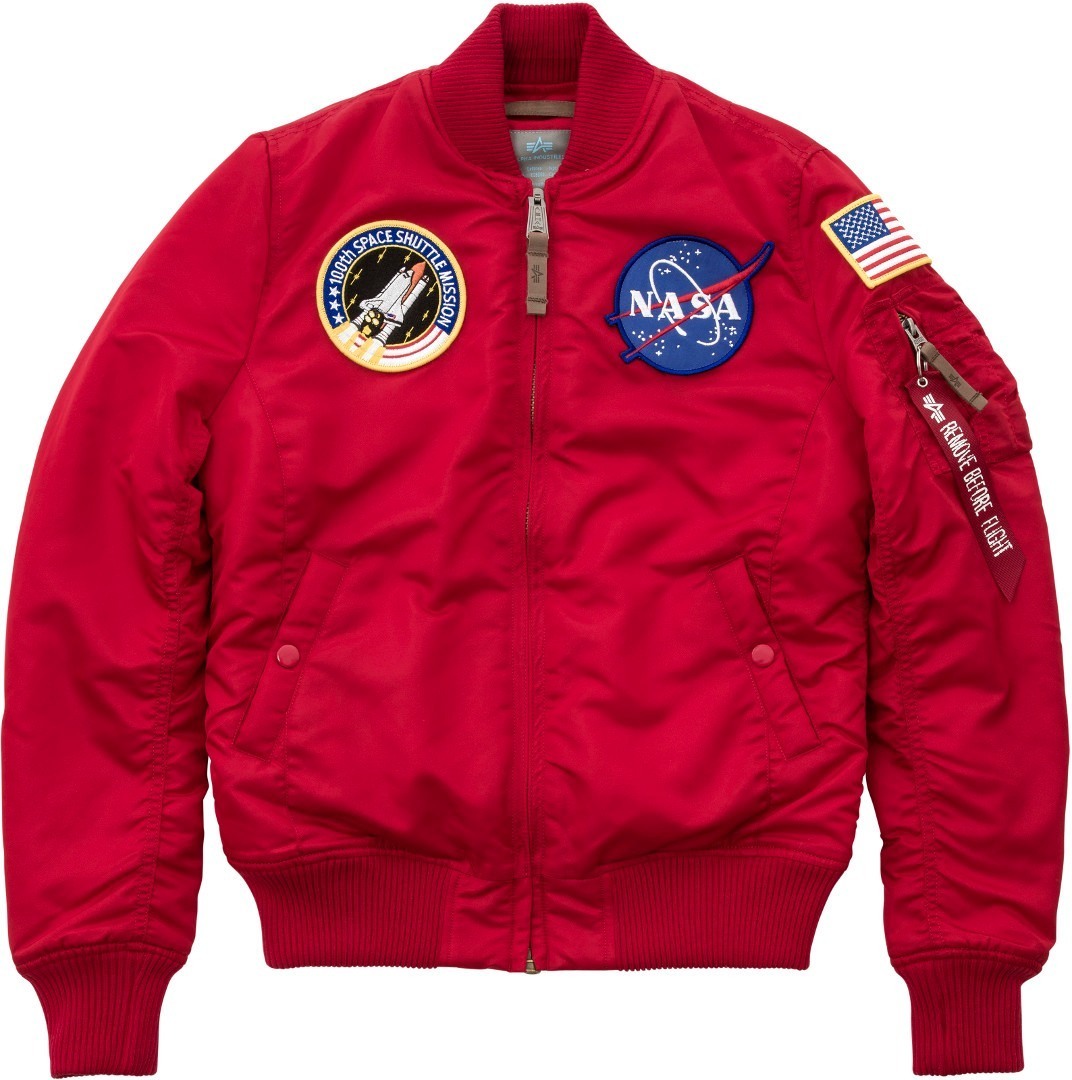 Image of Alpha Industries MA-1 VF NASA Veste de dames Rouge XS