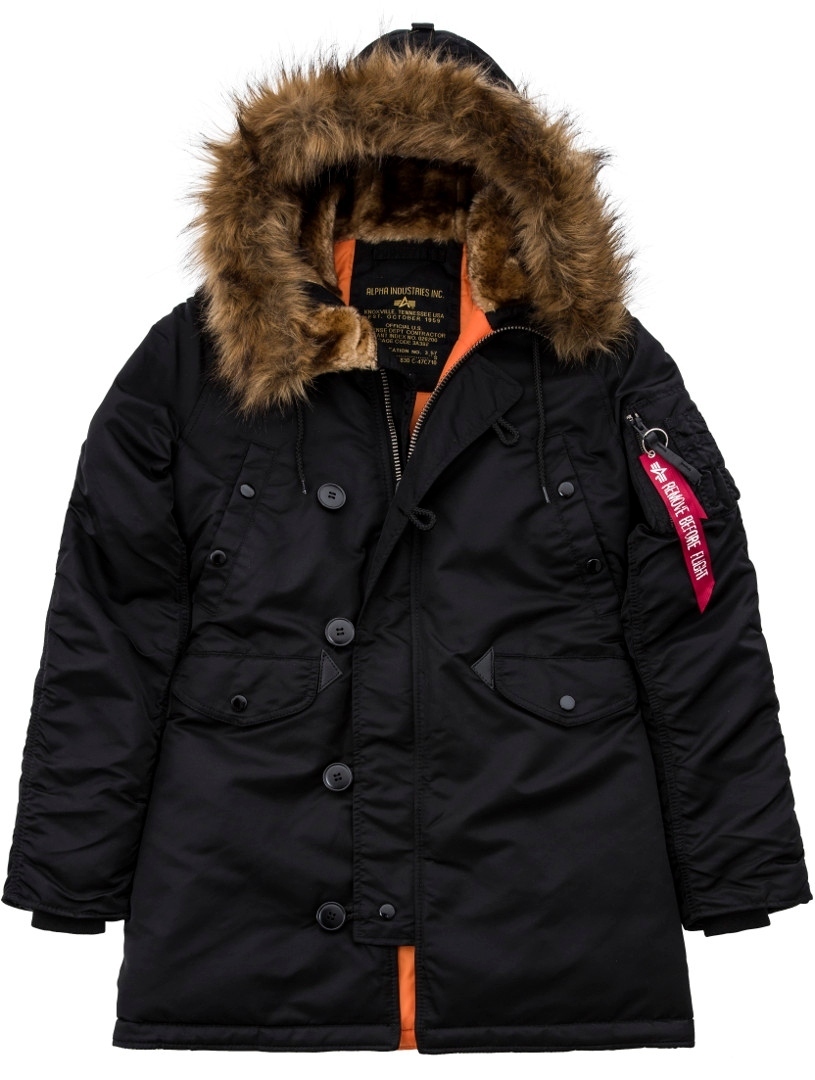 Alpha Industries N3B VF 59 Veste de dames Noir XS