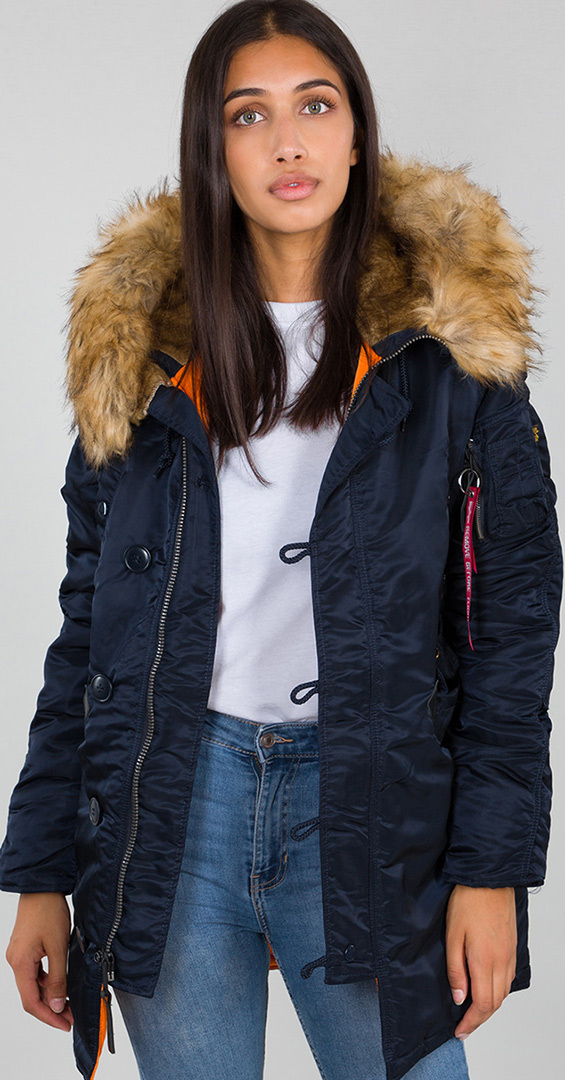 Image of Alpha Industries N3B VF 59 Veste de dames Bleu S