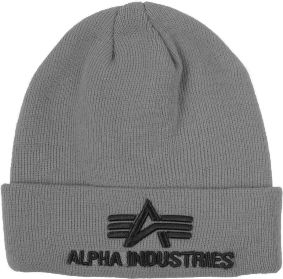 Image of Alpha Industries 3D Beanie Gris unique taille