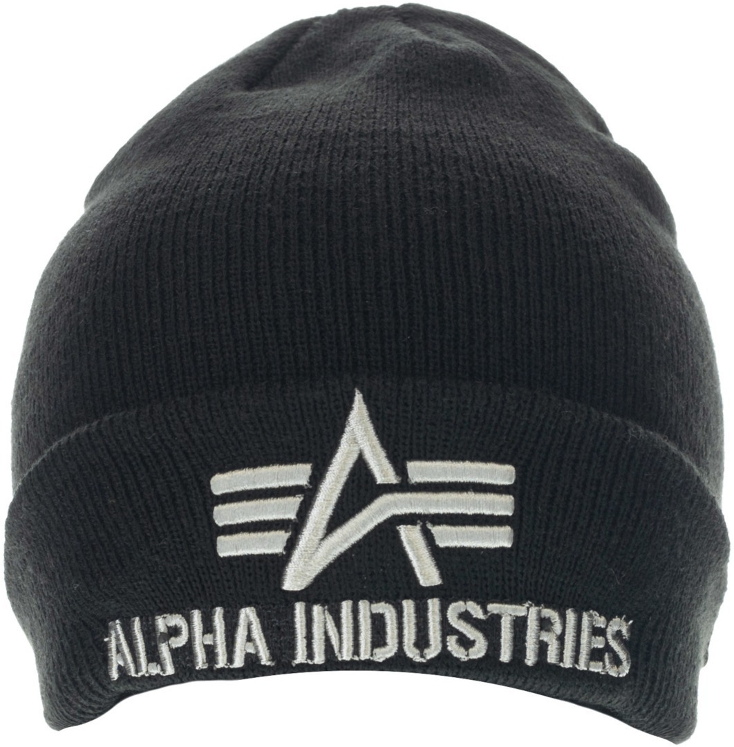 Image of Alpha Industries 3D Beanie Noir unique taille