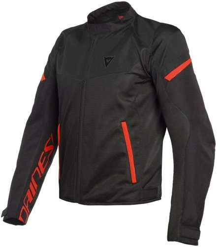 Dainese Bora Air Tex Motorfiets Textiel Jas Zwart Rood 46 dainese kopen in de aanbieding