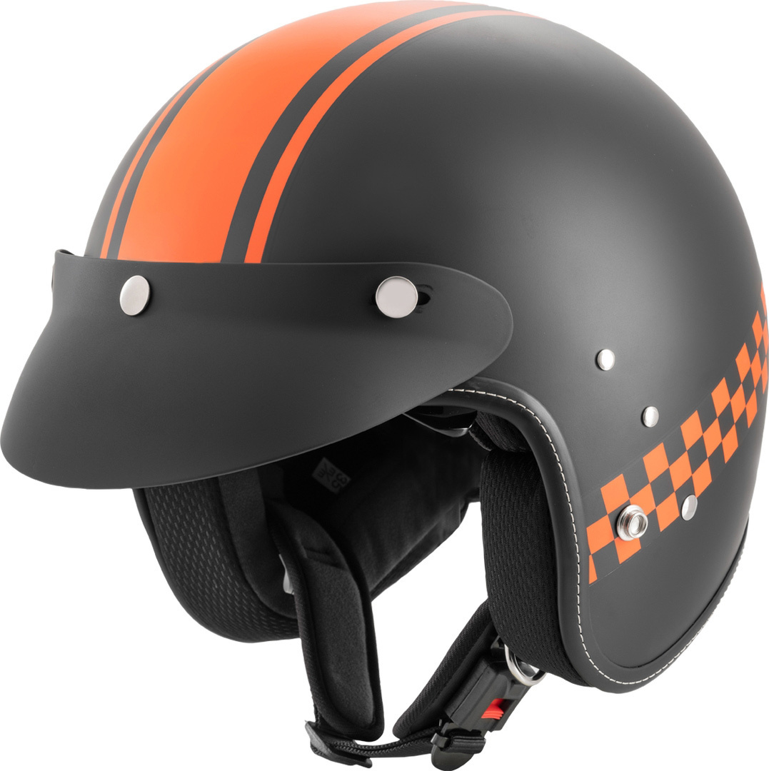 Rocc Clasic Pro TT Casque de moto Noir Orange XS