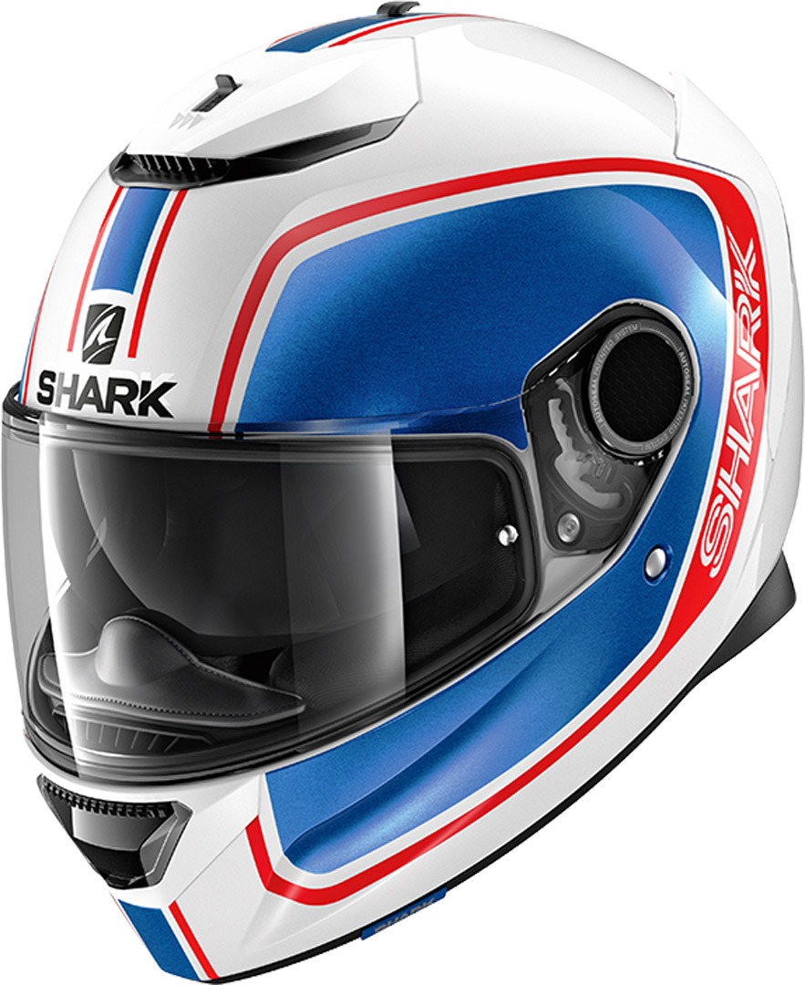 Shark Spartan Priona Casque Blanc Turquoise Bleu S