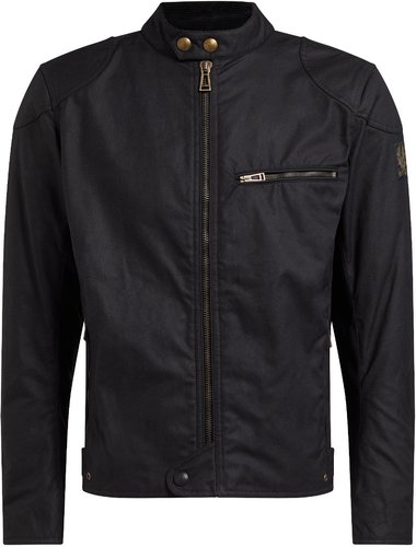 Belstaff Ariel Motorfiets Waxed Jas Zwart 3Xl belstaff kopen in de aanbieding