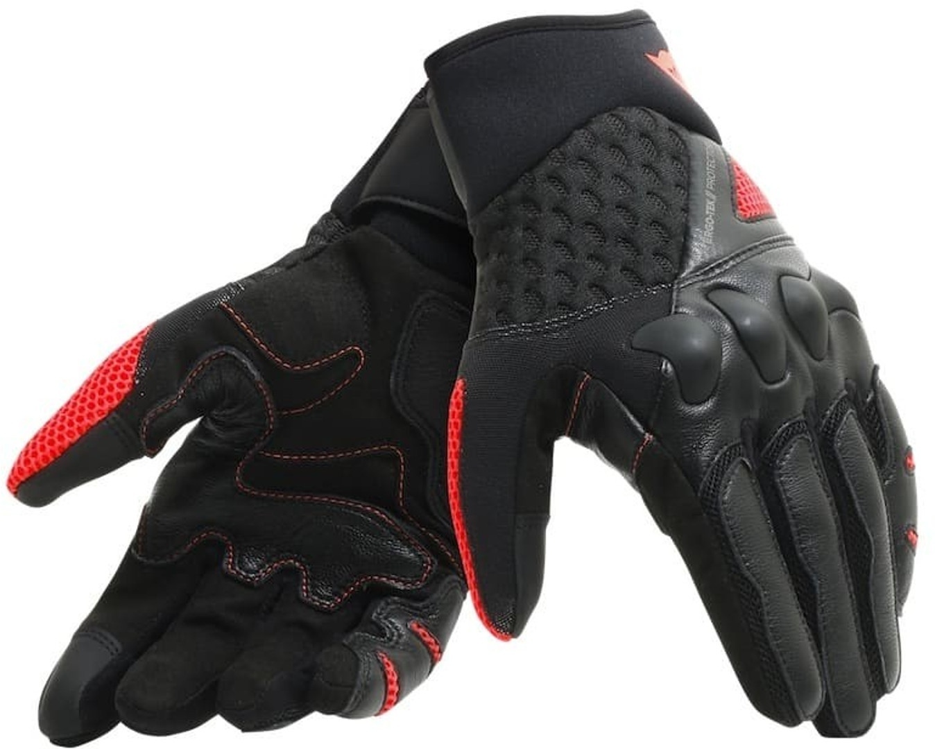 Dainese X-Moto Unisex Gants de moto Noir Rouge M