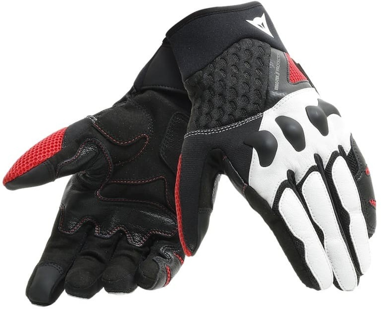 Dainese X-Moto Unisex Gants de moto Noir Blanc Rouge 3XL