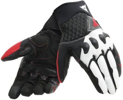 Dainese X Moto Unisex Motorfiets Handschoenen Zwart Wit Rood 3Xl dainese kopen in de aanbieding