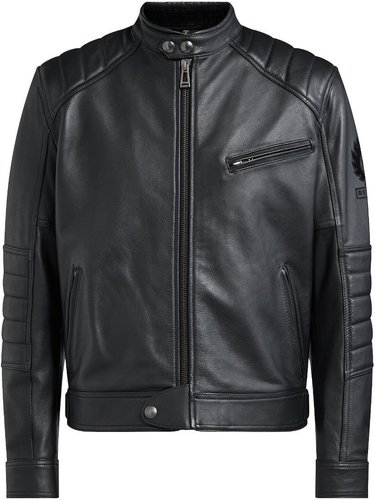 Belstaff Riser Motorfiets Lederen Jas Zwart 3Xl belstaff kopen in de aanbieding