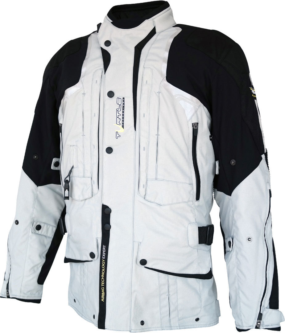 Helite Touring 2.0 Veste textile de moto d’airbag Noir Gris S