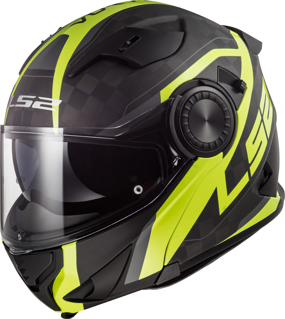 LS2 FF313 Vortex Frame Casque Noir Jaune XS