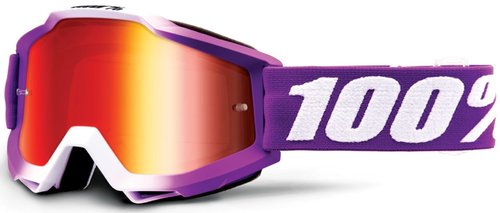 100 Accuri Framboise Motorcross Bril Wit Donkerrood Een Maat 100 kopen in de aanbieding