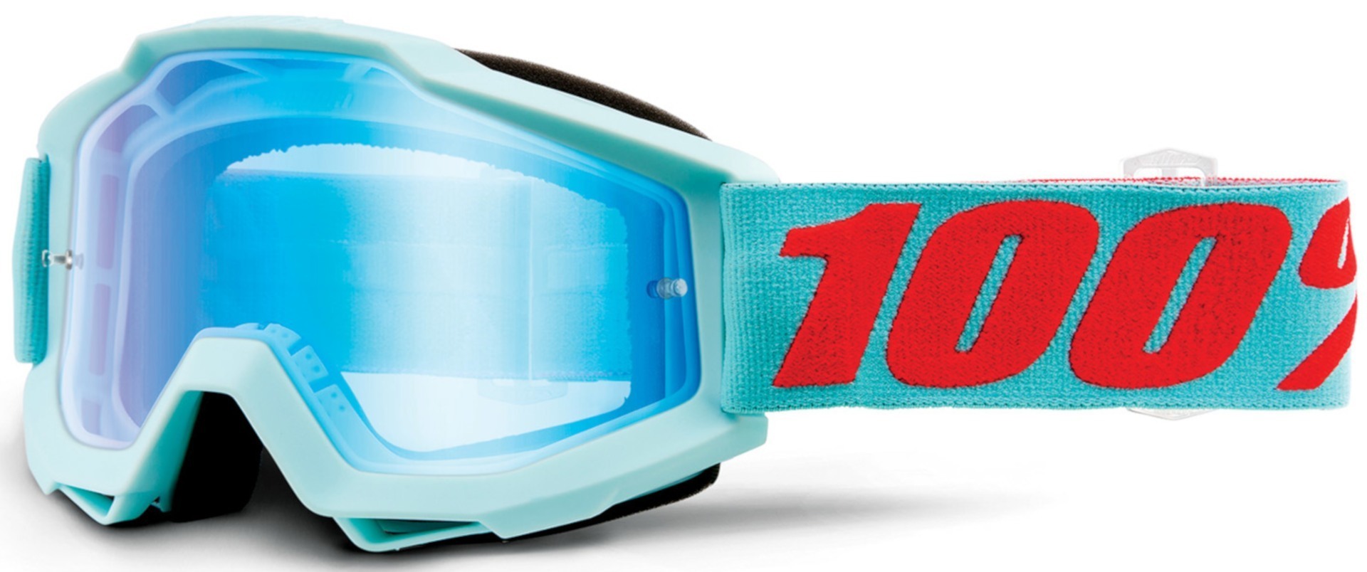 Image of 100% Accuri Maldives Masques de motocross Bleu Orange unique taille