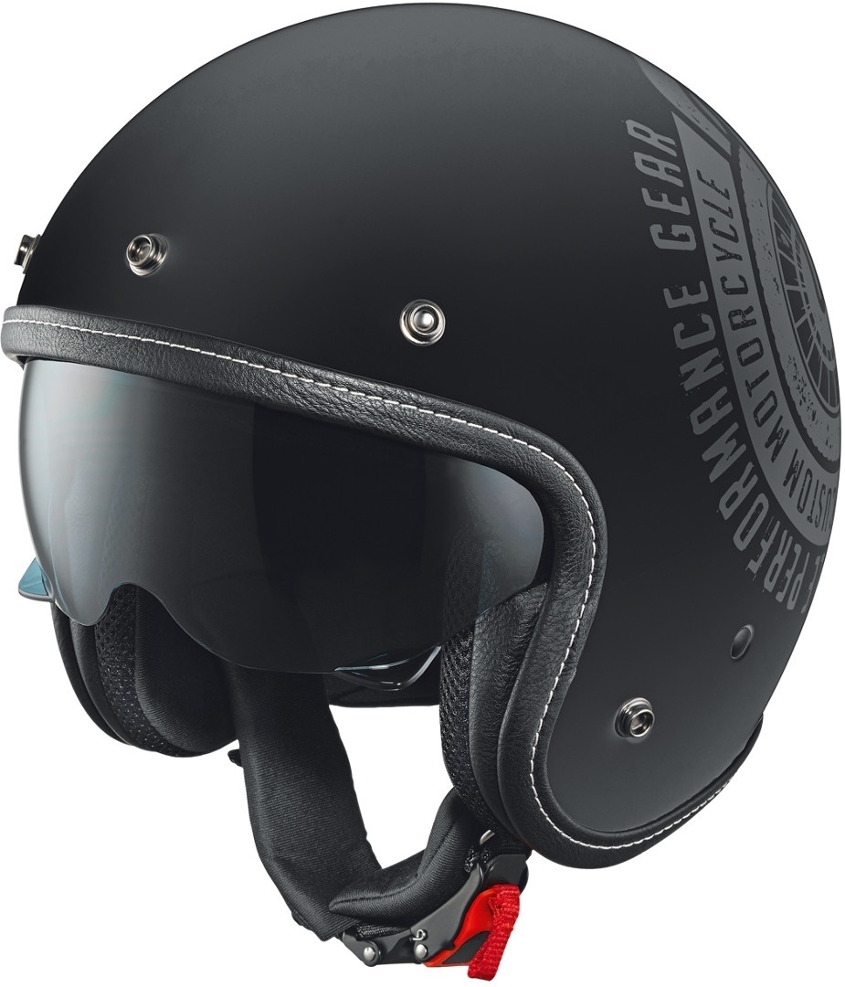 Held Mason Conception de casque jet « crushed black » Noir XS