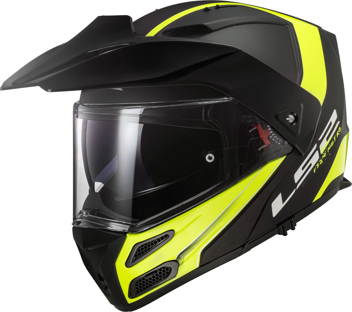 LS2 Metro Evo FF324 Rapid 2019 Casque de moto Noir Jaune 2XS