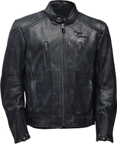 Rusty Stitches Stevie Motorfiets Lederen Jas Zwart Grijs rusty stitches kopen in de aanbieding Rusty Stitches Stevie Motorfiets Lederen Jas Zwart Grijs rusty stitches kopen in de aanbieding