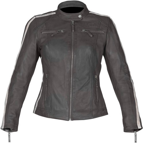 Rusty Stitches Uma Dames Motorfiets Lederen Jas Grijs 38 rusty stitches kopen in de aanbieding Rusty Stitches Uma Dames Motorfiets Lederen Jas Grijs 38 rusty stitches kopen in de aanbieding