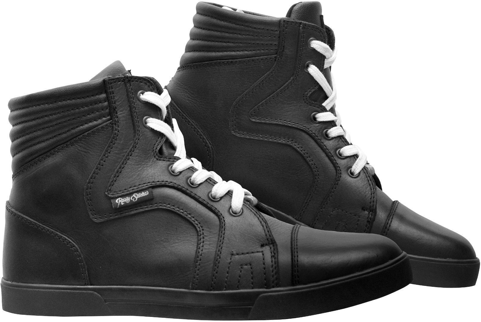 Rusty Stitches Franky Chaussures de moto Noir 40