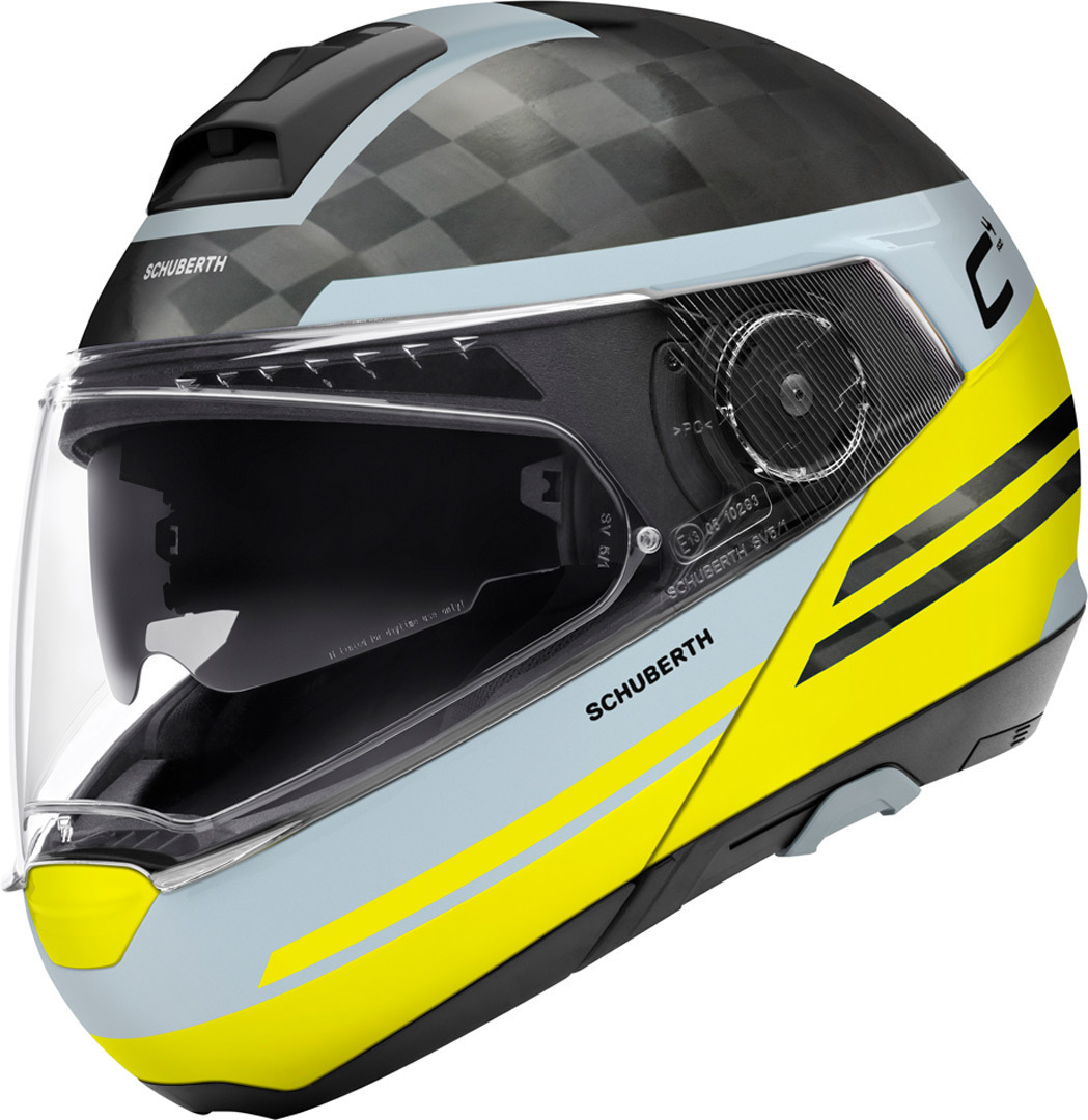 Schuberth C4 Pro Carbon Tempest Casque Noir Jaune XS