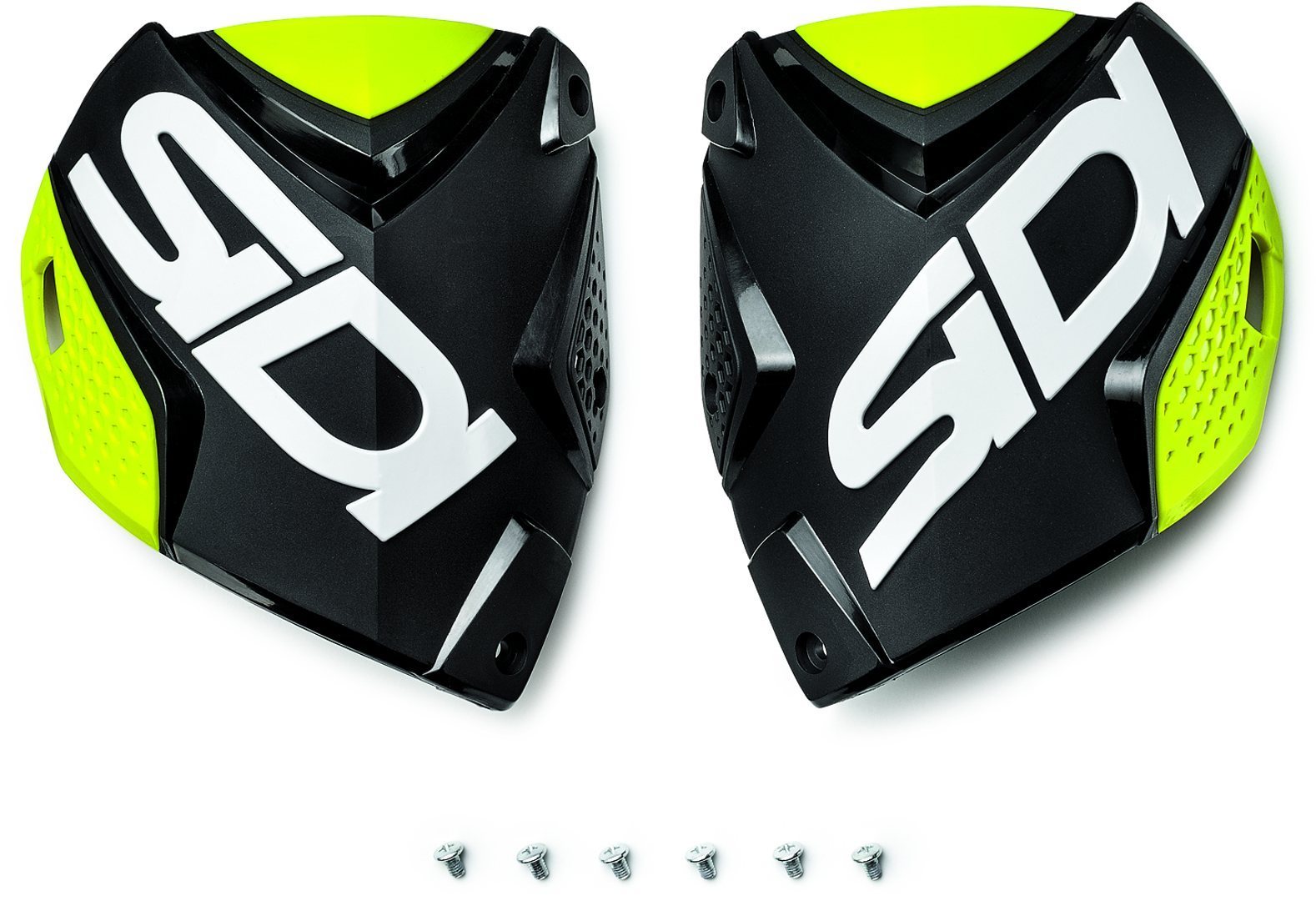 Sidi Crossfire 2 Shin Plates Plaques Shin Noir Jaune unique taille