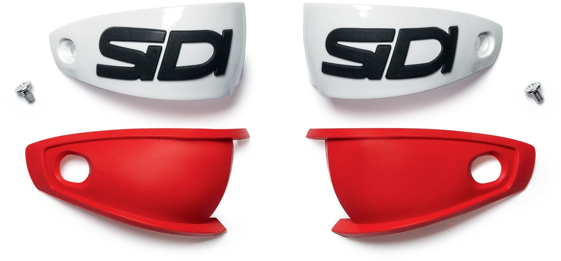 Sidi Mag-1 Asymmetric Heel Cup Coupe du talon Blanc Rouge unique taille