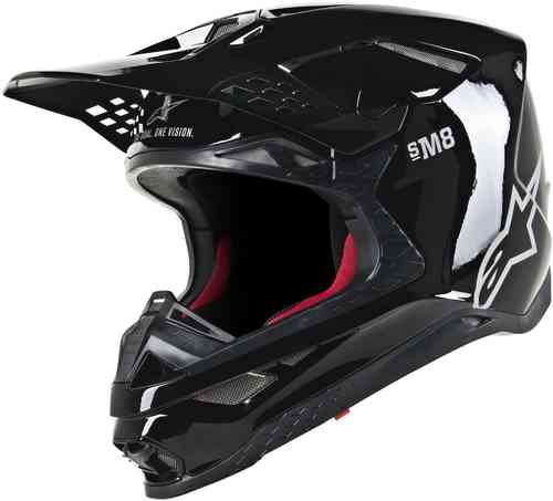 Alpinestars Supertech S M8 Solid Motorcross Helm Zwart Wit alpinestars kopen in de aanbieding Alpinestars Supertech S M8 Solid Motorcross Helm Zwart Wit alpinestars kopen in de aanbieding