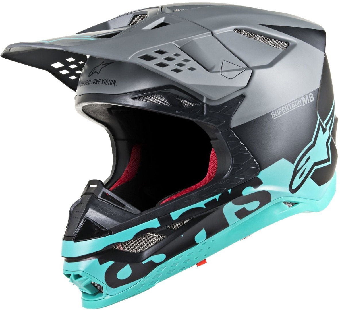Alpinestars Supertech S-M8 Radium Casque de motocross Noir Vert S