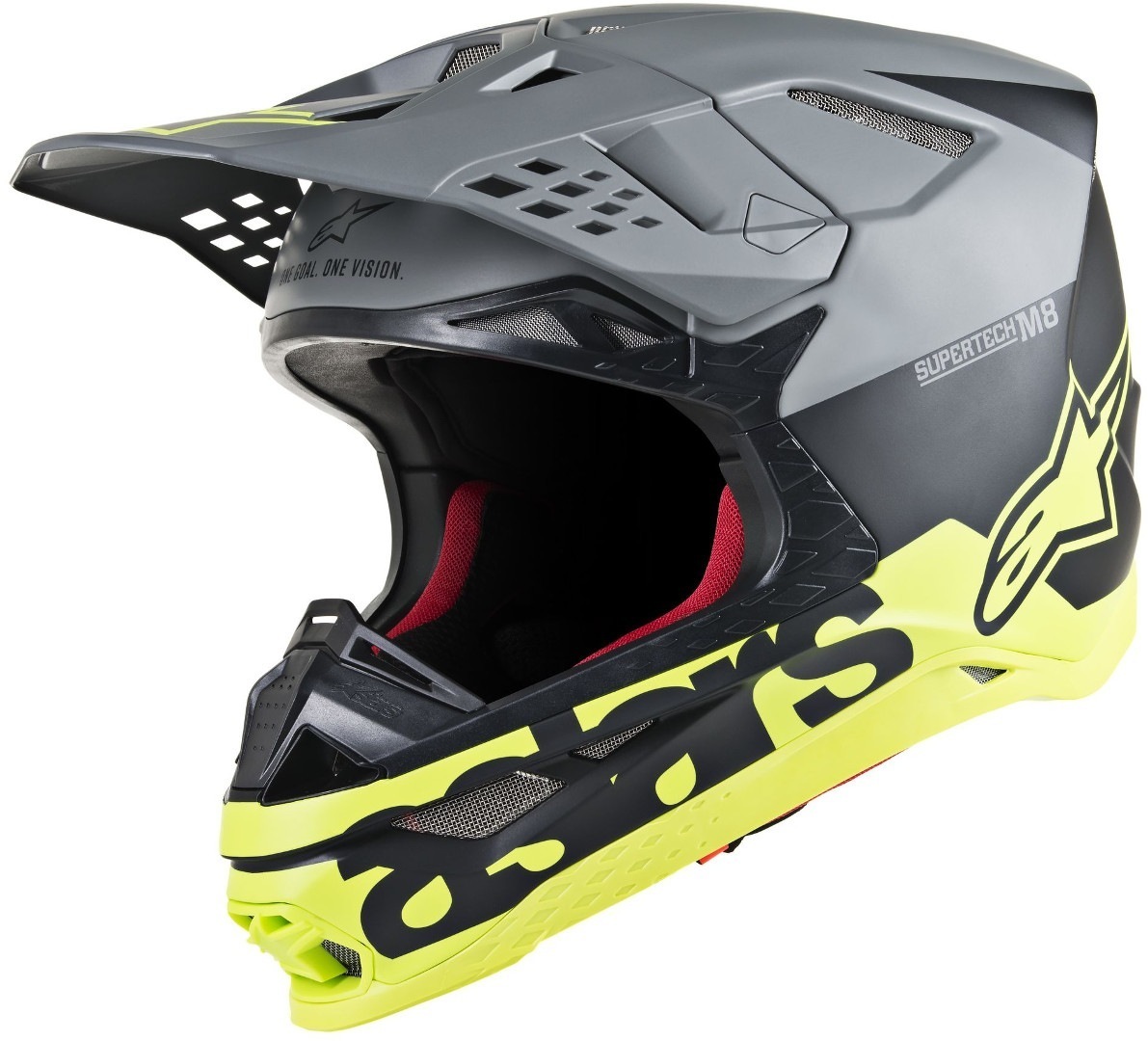 Alpinestars Supertech S-M8 Radium Casque de motocross Noir Jaune L
