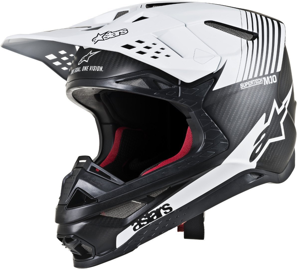 Alpinestars Supertech S-M10 Dyno Casque de motocross Noir Blanc S