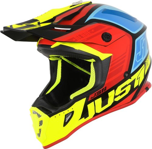 Just1 J38 Blade Motorcross Helm Rood Geel just1 kopen in de aanbieding