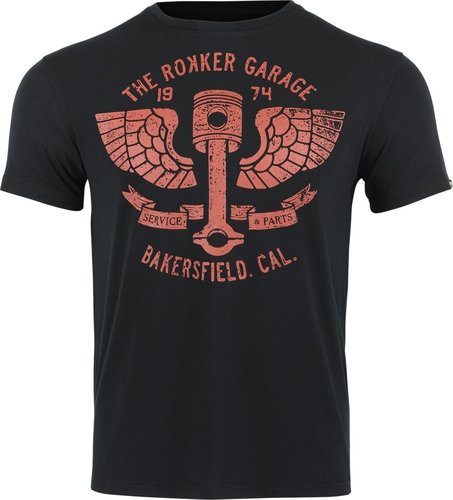 Rokker Bakersfield T Shirt Zwart Xl rokker kopen in de aanbieding