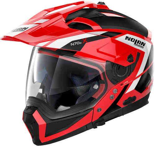 Nolan N70 2 X Grandes Alpes N Com Helm Zwart Wit Rood nolan kopen in de aanbieding Nolan N70 2 X Grandes Alpes N Com Helm Zwart Wit Rood nolan kopen in de aanbieding