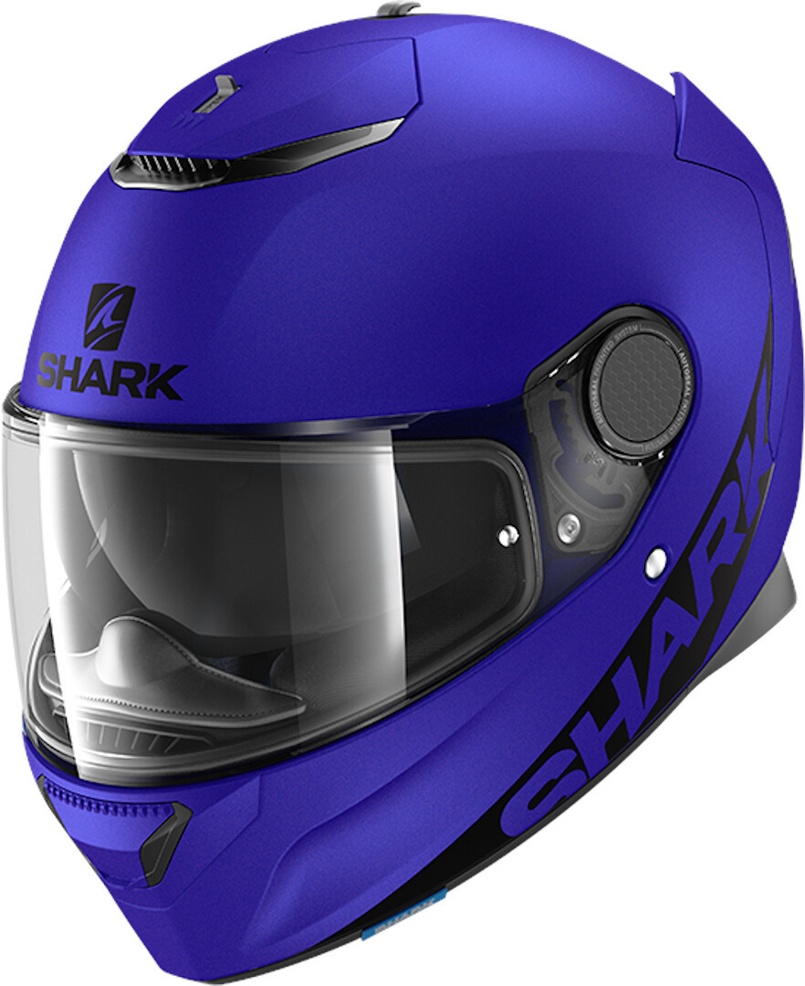 Shark Spartan Blank Mat Helmet Casque Bleu XS