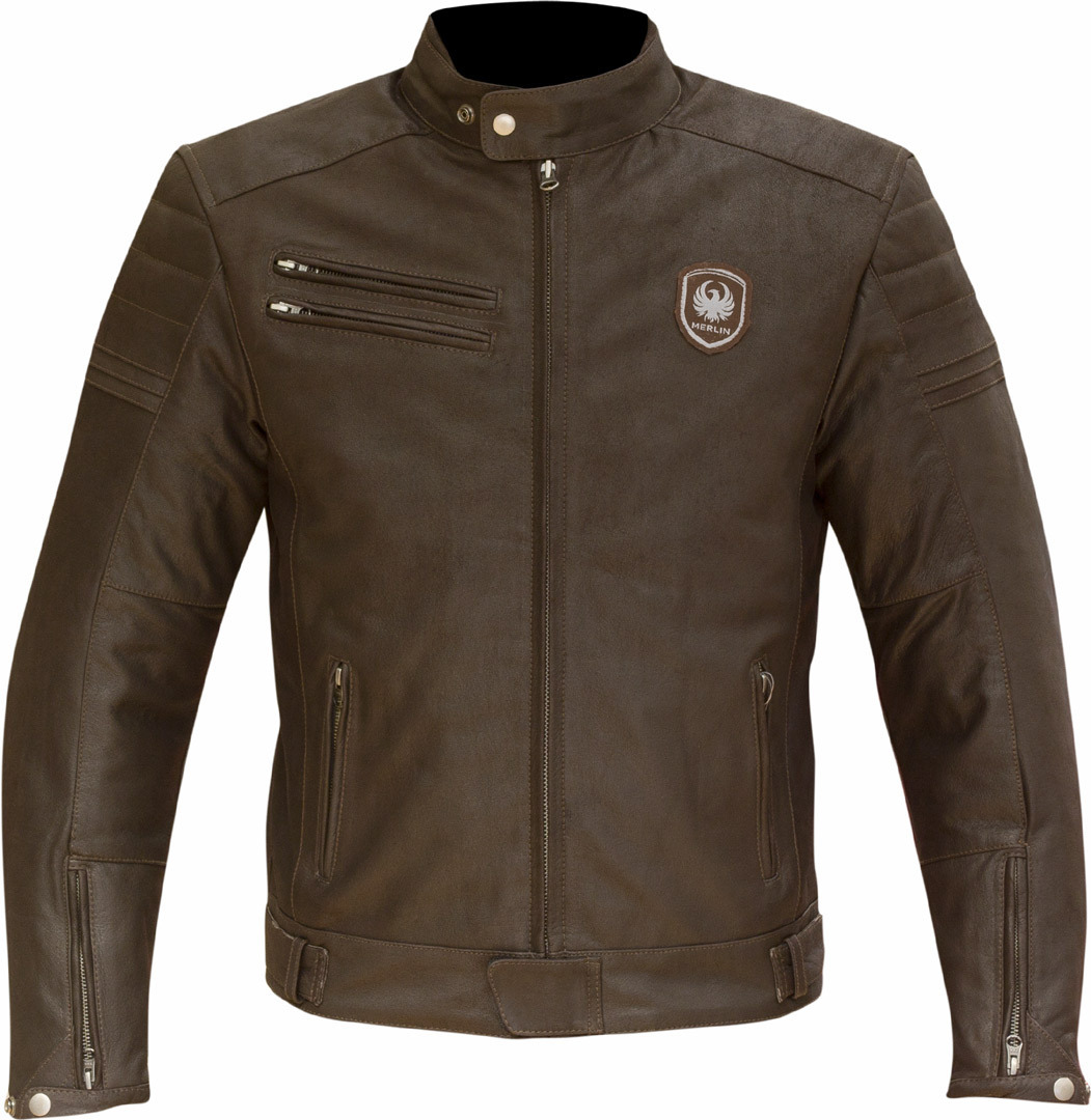 Image of Merlin Alton Veste de moto en cuir Brun 2XL