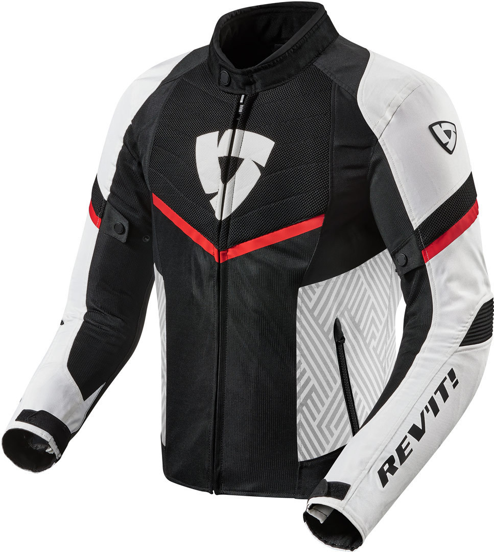 Revit Arc Air Veste Textile moto Noir Blanc Rouge M