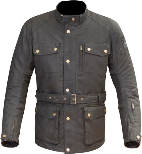 Merlin Atlow Motorfiets Waxed Jas Zwart 2Xl merlin kopen in de aanbieding